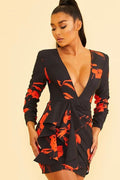 Red Flower Dress